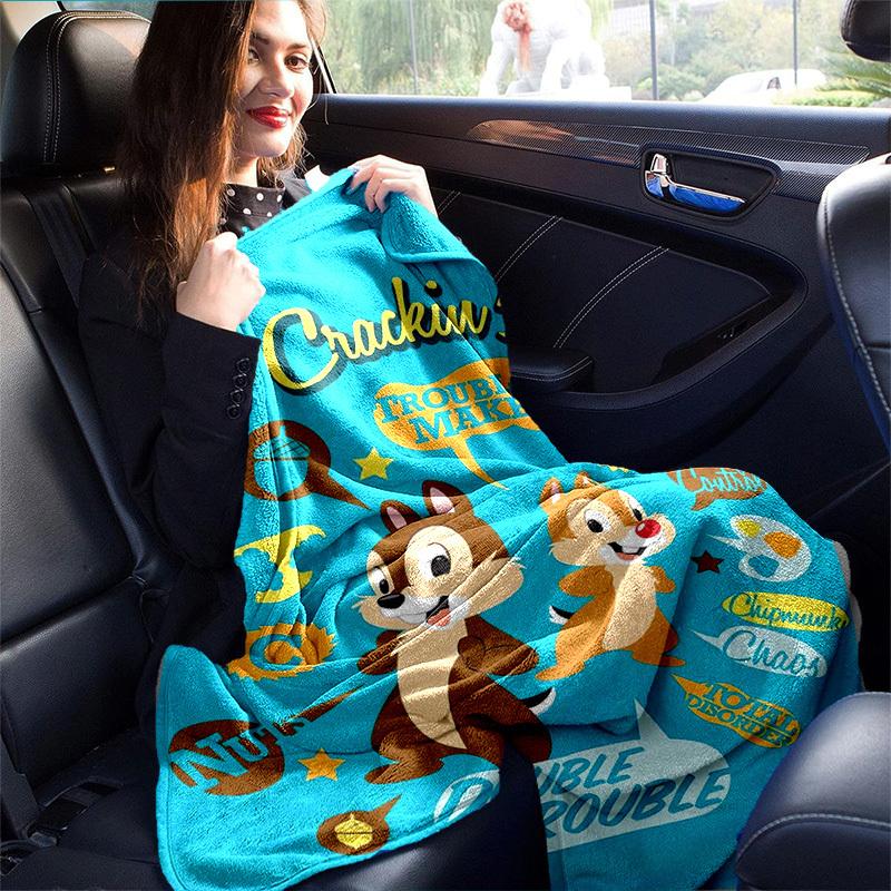 1pc, "Crackin' Me Up: Chip 'n' Dale Trouble Makers Throw Blanket Perfect for Home Decor, Couch Cover, Travel, Camping, Car, Beach, Office