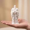 3D Printed Hierarch Figurine Medieval Vintage Carving Men Statue Sculpture Ornament for Study Room Bookshelf Home Office Display Decor