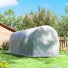 Tunnel Greenhouse 500x200x205 cm Garden Greenhouse with Roll-Up Door and 8 Windows PE Cover 140 g/m² White