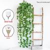 Pothos Wall Hanging Decoration: Trailing Artificial Vines & Spider Plant Basket for Indoor Use