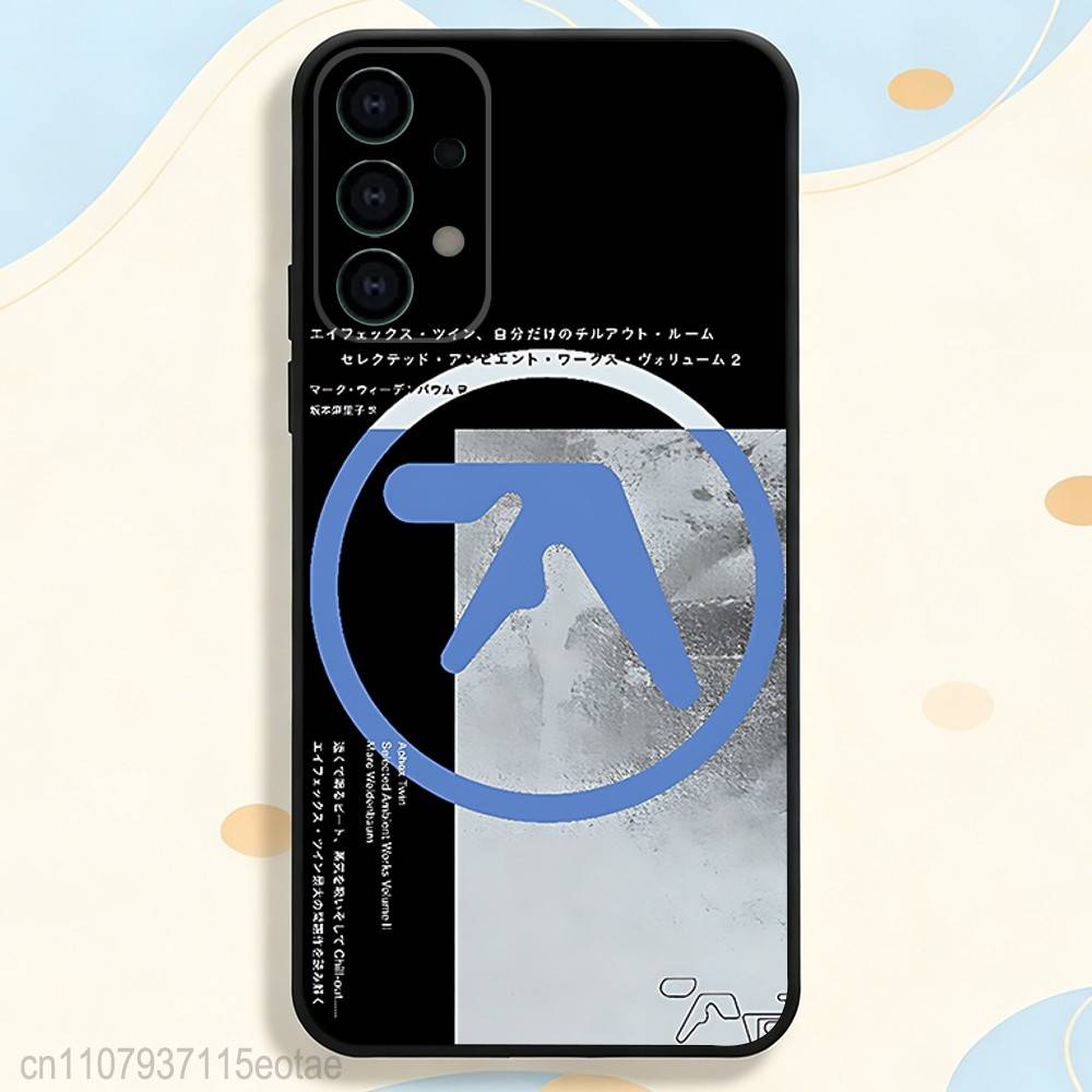 Aphex Twin Logo Art Cool Phone Case For Samsung S25,S26,S24,S21,S22,S23,S30,Ultra,S20,Plus,Fe,Lite,5G Black Cover