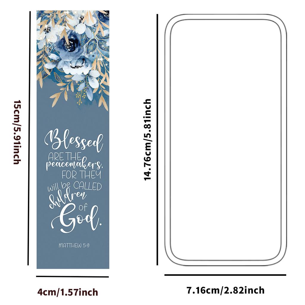 30 buc Cadouri de Absolvire cu Versete Biblice, Semne de Carte Cărți Florale Inspiraționale