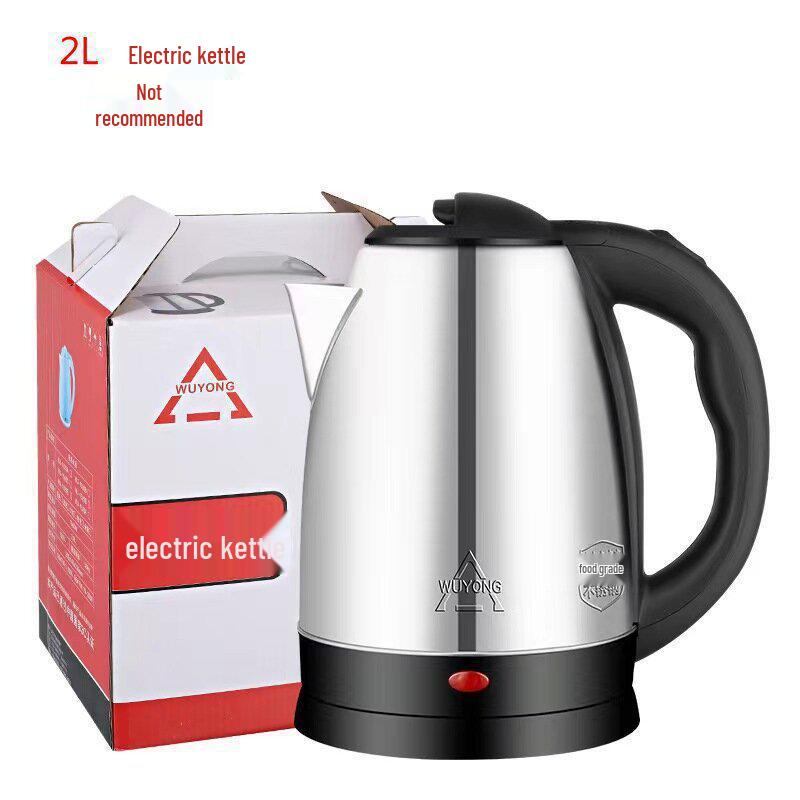 Large Capacity Stainless Steel Electric Kettle with Whistling, Auto-Off & Insulation
