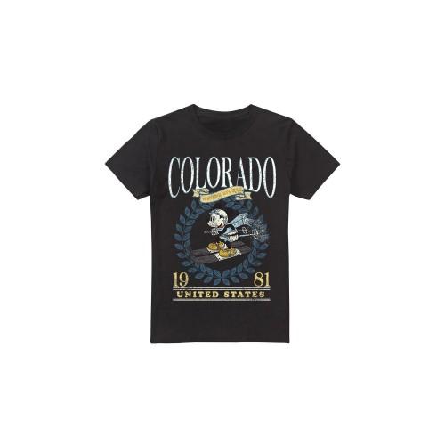 Disney Mens Colorado Ski Mickey Mouse T-Shirt