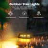 Solar Powered Step Lights Outdoor Garden Staircase Patio Walkway LED Decorative Lights Waterproof for Home Steps Outdoor Light