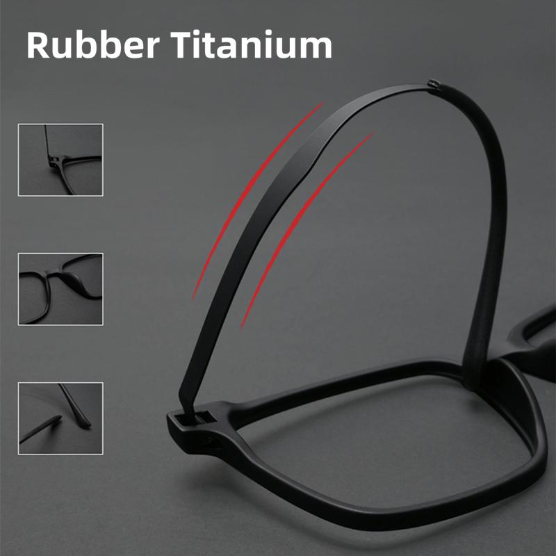 Pure Titanium Anti Blue Light Reading Glasses for Men with Diopter 100 150 200 250 300 350 400 High Quality Presbyopia Eyewear