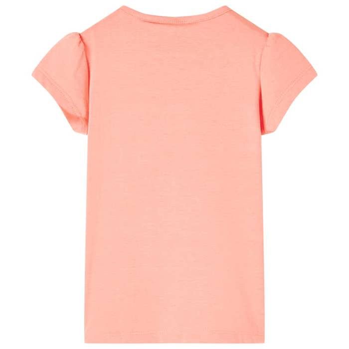 Neon Coral T-shirt for Children 92/104/116/128/140