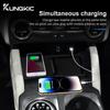 Car Wireless Charger Silicone Non-Slip Pad For Ford Focus 2019 2020 2021 2022 2023 Car Mobile Phone Fast Induction Charging Pad