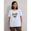 Loose Printed T-shirt Western Style New Fashion Print Letter Loose Casual Cotton T-shirt Top