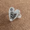 Xiaomi 925 Sterling Silver Rings For Women Geometric Fine Jewelry Finger Adjustable Retro Leaf Stone Ring For Party Birthday Gift