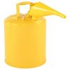 VEVOR Safety Can, 19 L Type I Yellow Safety Can for Diesel with Stainless Steel Flame Arrester, Self-Closing Lid, and PE Funnel