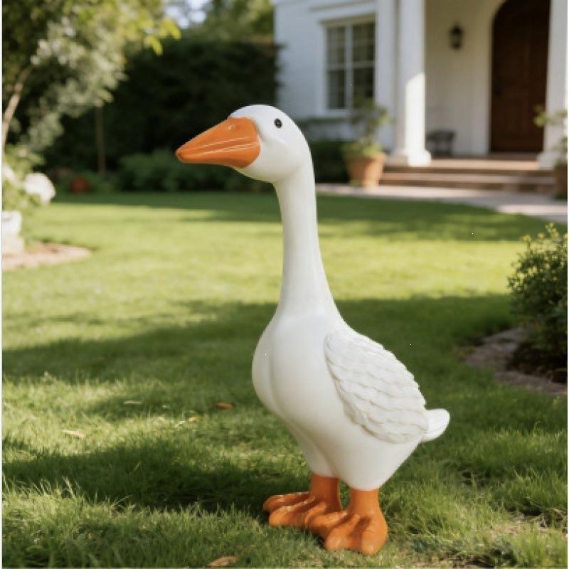 Nordic Resin White Goose Home Decor Ornament