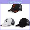 Cotton Baseball Cap With Embroidery For Adults Summer Sun Protection