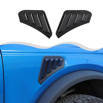 Voor Ford Bronco 2021 2024 2024 Voorzijde Spatbord Ventilatieopeningen Trim Up Zwarte Carbon Exterieur Accessoires