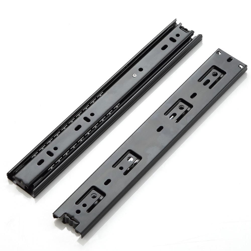 45mm Drawer Slides Side Full Extension Mount 100 LB Load Capacity Ball Bearing Guide Glides 1 Pairs