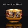 Gilded Cup Enamel Blue and White Tea Cup Personal Cup Master Cup Purple Clay Jian Zhan Master Liu Guolan