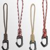 Custom Hand-Woven Paracord Keychain Lanyard with Buckle and Key Ring