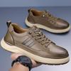 Xijue Bull 2025 Autumn/Winter Men's Casual Leather Shoes - Soft Sole and Upper