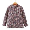 240 Jin Plus Size Velvet-Lined Cotton Jacket for Autumn/Winter - Stand Collar, Loose Fit for Middle-Aged & Elderly Women