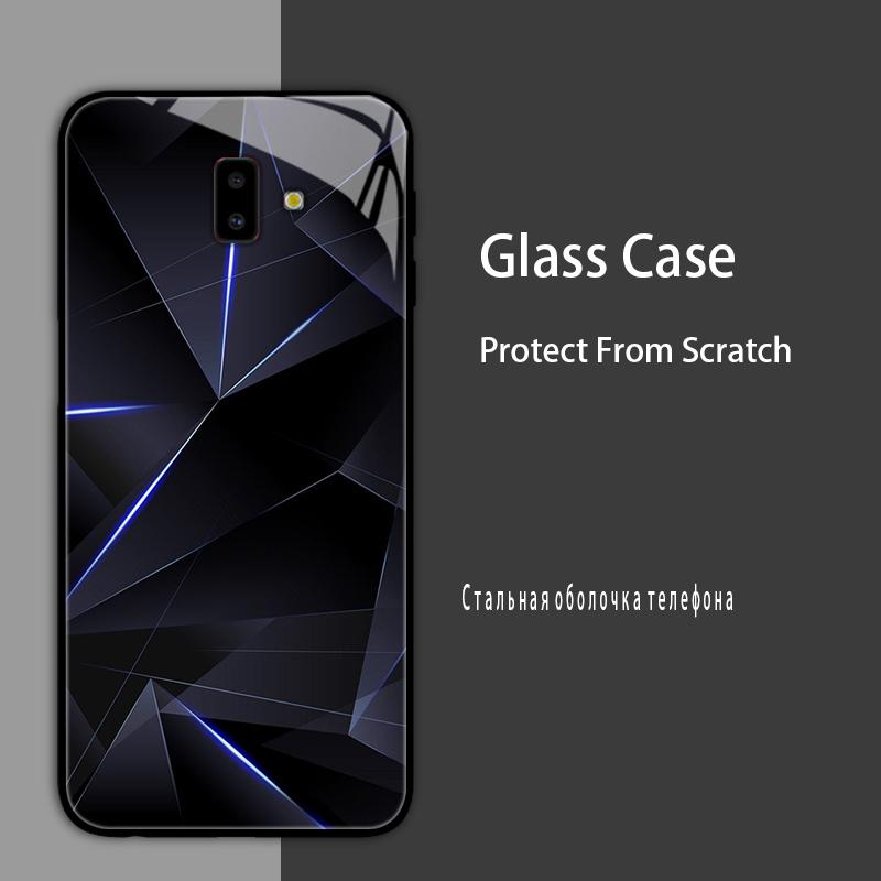 For Samsung J6 J6+ 2018 Case Cover Tempered Glass Case Hard Shockproof Coque Bumper For Samsung J4 Plus J7 2017 Protect Case