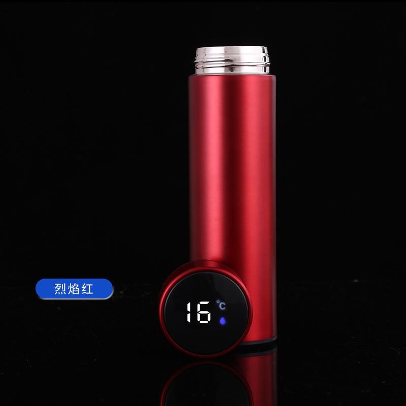 Intelligent Temperature Display Thermos Cup 304 Stainless Steel Car Portable Straight Body Cup Office Business Water Cup Gift Cup