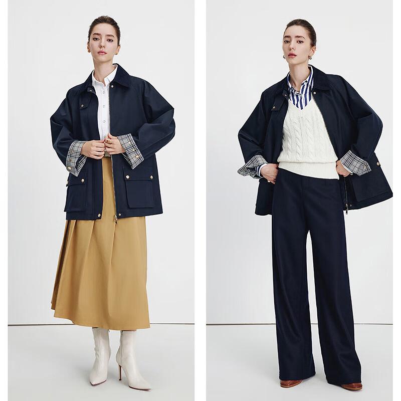 Navigare Women s Business Casual Trench Coat L