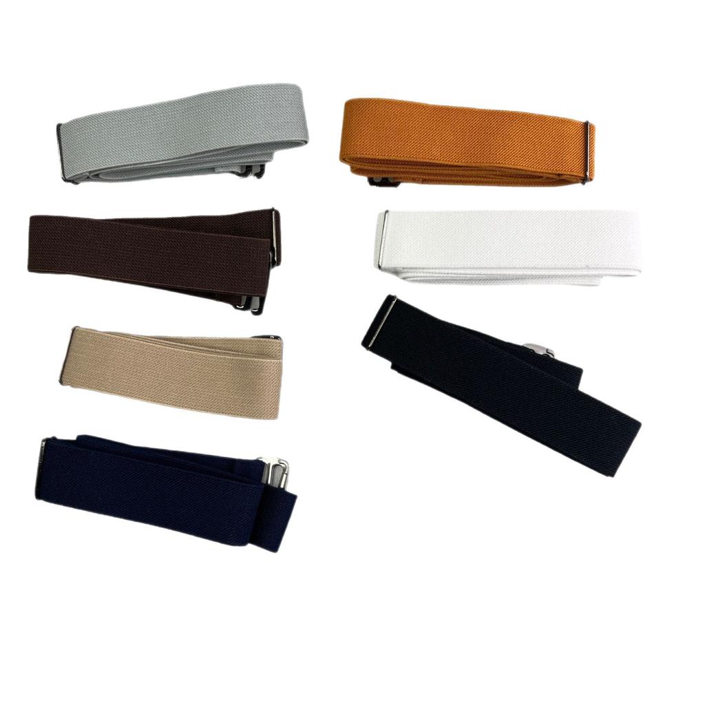 New Lazy Belt with No Buttons, Simple and Versatile, Elastic Elastic Belt and Jeans Strap