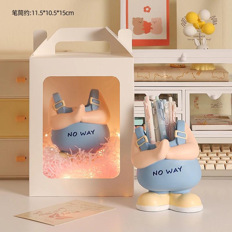 Cartoon-Stifthalter, Schreibtisch-Dekoration, Aufbewahrungs-Dekoration, praktische Schulgeschenke für Jungen, Mädchen, Lehrer und Schüler