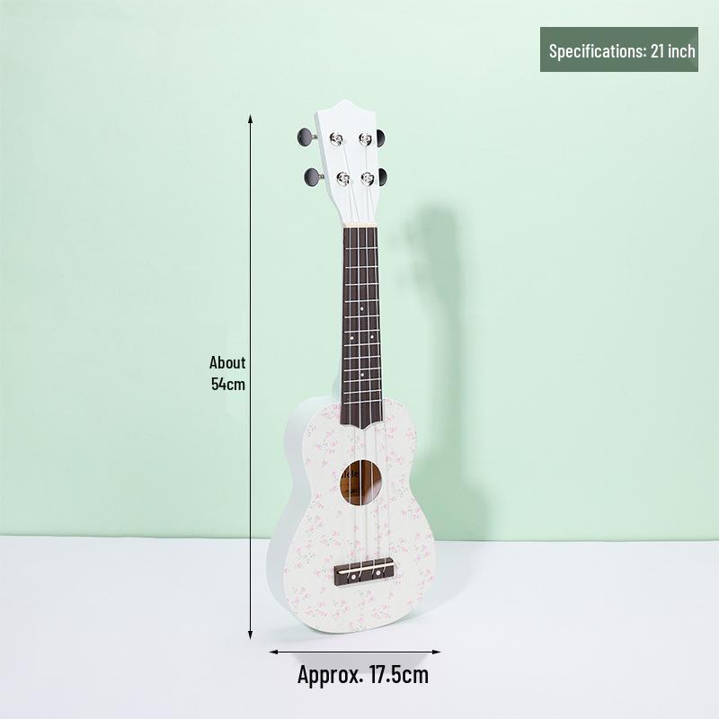 

Floral Print Green Ukulele - High-End, Stylish Musical Instrument