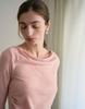 GIEMAR Drape Shirring Tee Pink