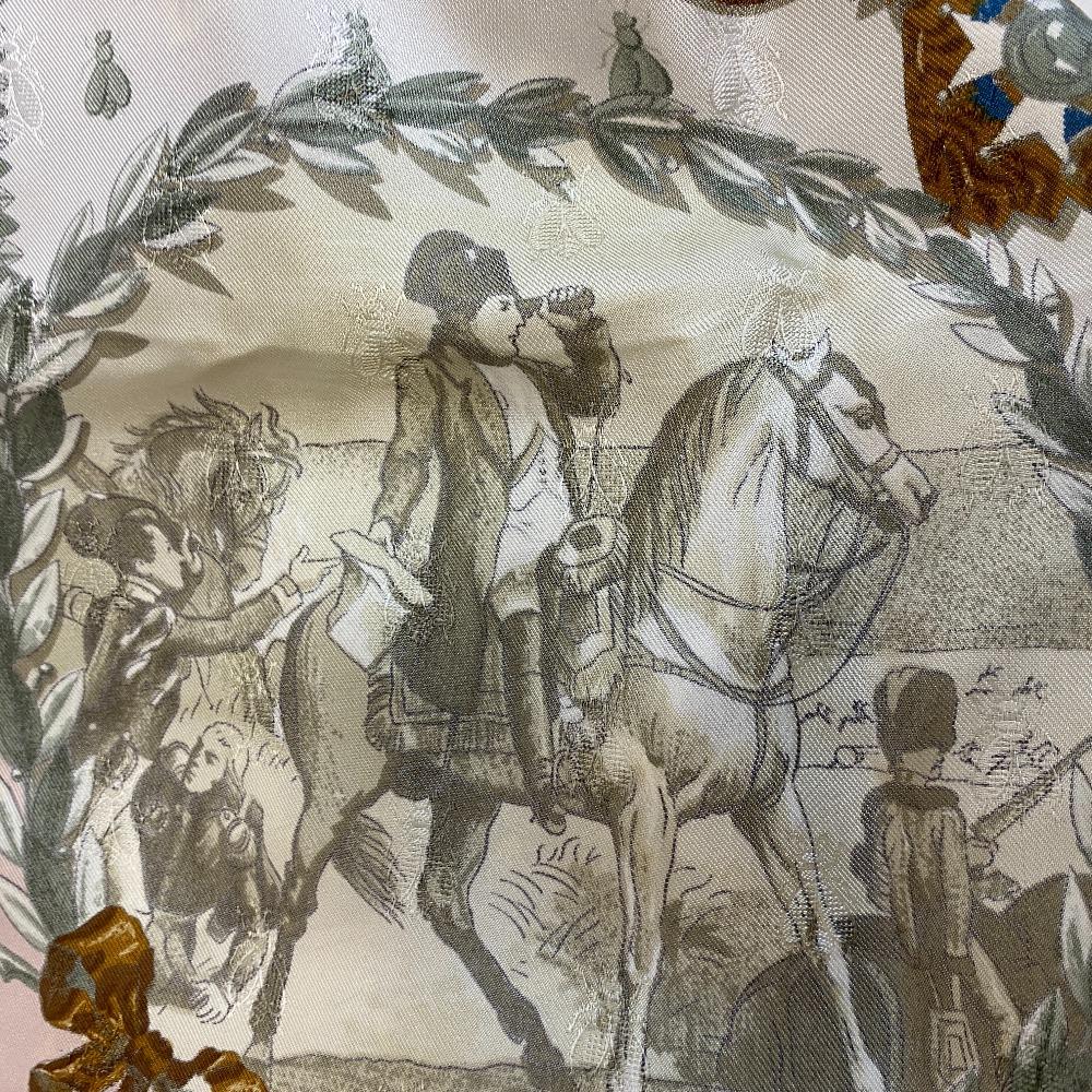 HERMES NAPOLEON Napoleon silk Calle 90 scarf pink silk Women Used