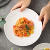 Creative Western Food Plate Household High-End Deep Plate Simple Pasta Plate Restaurant Ins Wind Plate Hotel Ceramic Tableware