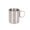 Portable Stainless Steel Camping Tableware Set Double layer Cup Thickened Bowl Plate Knife Fork Spoon Utensil Combo for
