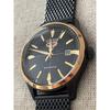 Used CITIZEN Automatic Watch Black X Gold Mesh Belt