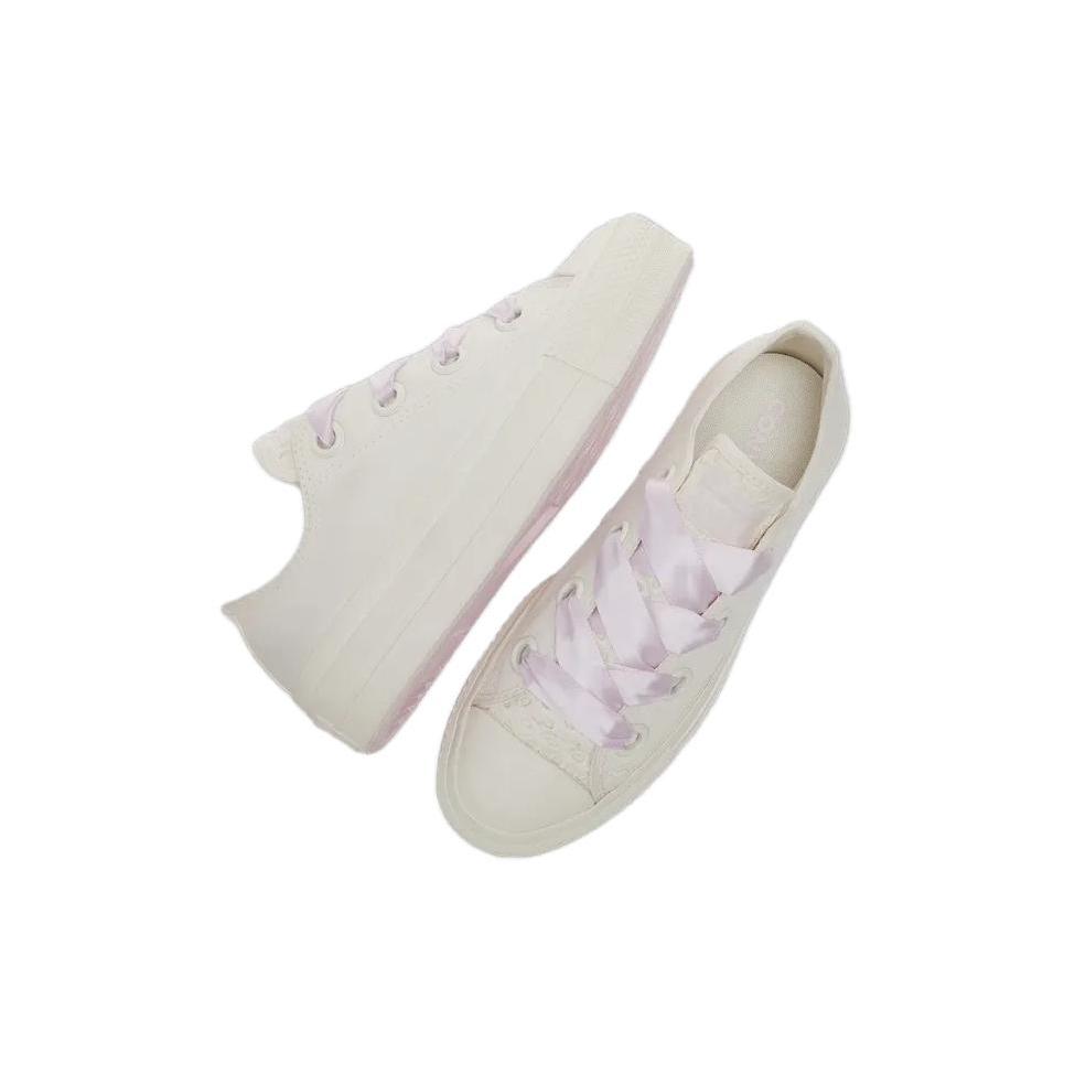 New Converse Chuck Taylor All Star Lift Platform 'Matte Satin Ivory' Women's A10301C