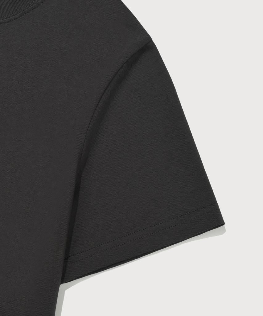 COVERNAT WOMAN Clover Graphic T-Shirt Charcoal