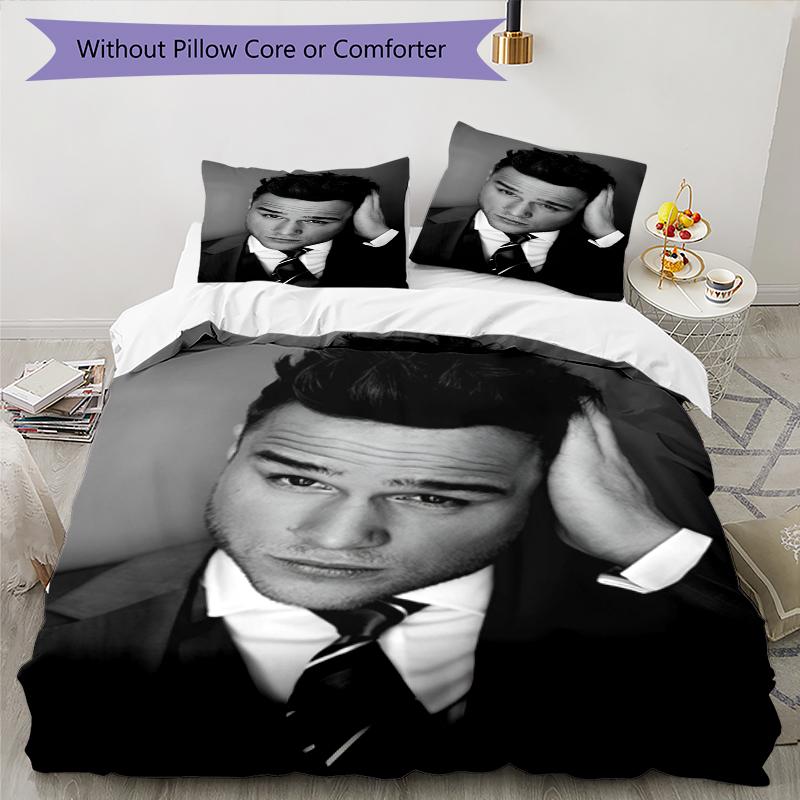 Set Biancheria da Letto 3 Pezzi Olly Murs Copripiumino Chiusura Include 1 Copripiumino & 2 Federe, Morbido e Confortevole per Tutte le Stagioni.