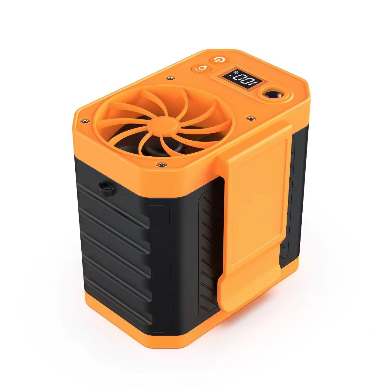 

2025 Портативный поясной вентилятор с клипсой для уличных площадок, питание от USB, высокоскоростное охлаждение 5000mAh