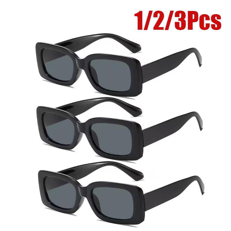 Popular Women's Sunglasses Trend Rectangle Big Frame Glasses Men Bar Party Hip Hop Eyewear