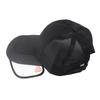 Summer Baseball Cap Breathable Canvas Baseball Cap Unisex Retractable Brim Stylish Hat for Tennis Running Camping Black
