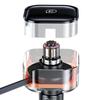 USAMS Car Charger with Retractable Cable 1xUSB-C + 1x Lightning C41 PD 30W Fast Charge Black/black CC219CC01 (US-CC219)