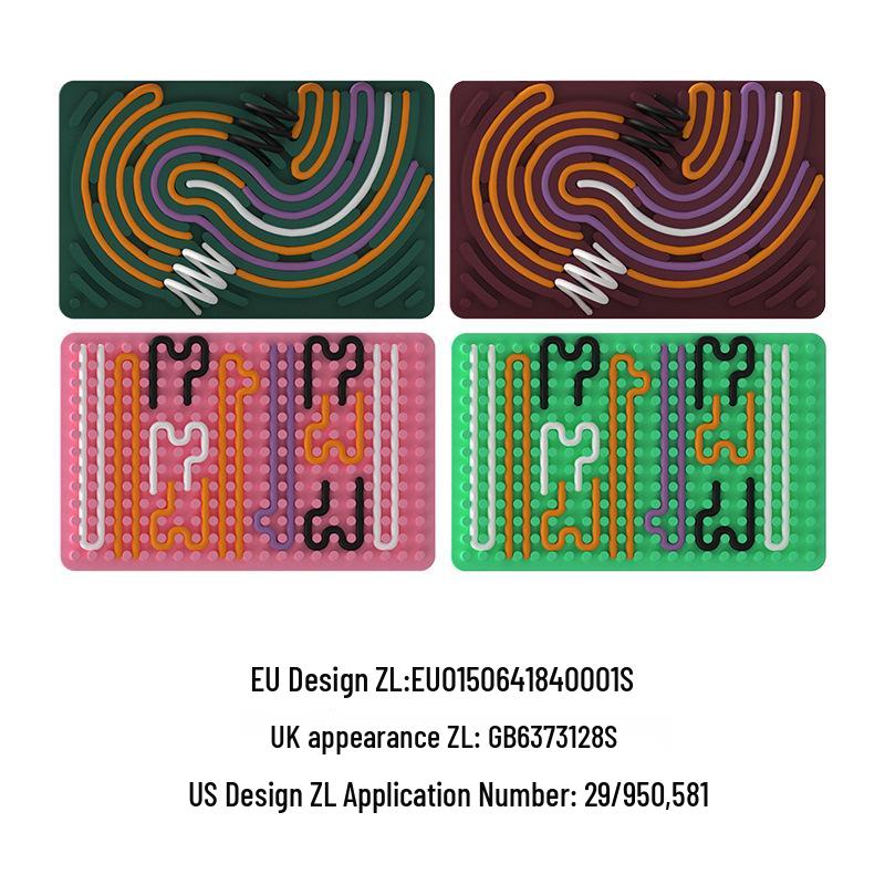 

Best-Selling Silicone Sensory Activity Board for Kids зелений