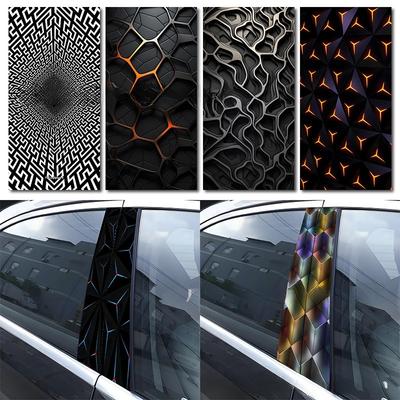 Pegatina Geométrica Compatible con Varios Modelos de Coche Pilar B