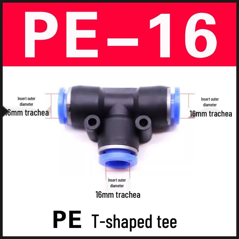 Fitinguri pneumatice cu conectare rapidă: Tub PU Aer Drept, PV Tip L, PE Tip T, PY Tip Y