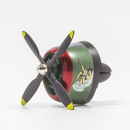 P-47 Stíhací letoun Klip do průduchu s vůní Klasický model letadla Dekorace do auta Otáčivá vrtule & Uvolňování vůně Univerzální ozdoba pro většinu průduchů