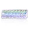 YUNZII X71 Mechanical Gaming Transparent 71 Gasket Technical Standards Compliance Certified Ice Keyboard, Keycaps, Keys, 68% Layout, Wireless,