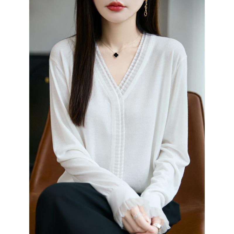 

Fungus edge lace splicing worsted wool cardigan women s autumn and winter celebrity short coat M