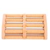 Promise Thickened Large Non-slip Solid Wood Roller Rubbing Sole Massager, Five Rows of Plastic Sole Foot Rows