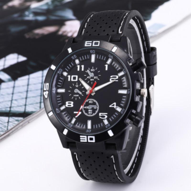 

New sports silicone fashion racing business quartz men s watch watch белый