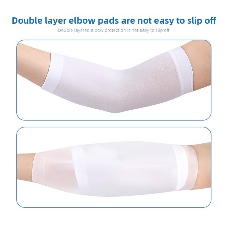 Silicone Elbow Cover Arm Waterproof Silicone Sheath Bath Swimming Housework Kitchen Cleaning Transparent Stretch Sleeve